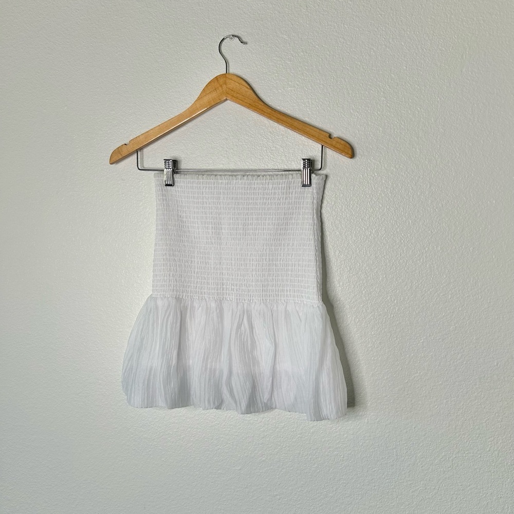 Lovers + Friends Crisp White Puff Sleeve Blouse - Picture 9 of 13